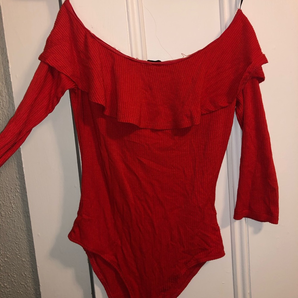 Red bodysuit